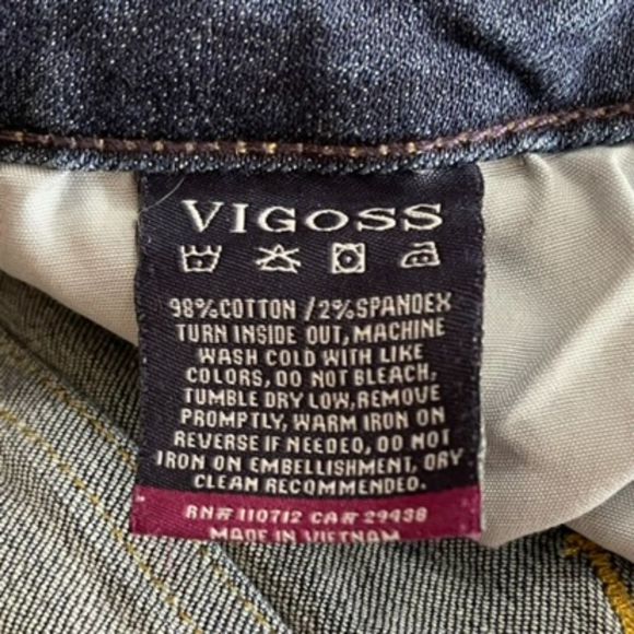 Vigoss The Thompson Tomboy Jeans Women's Mid Rise Relaxed Distressed Denim 31 - Picture 11 of 11